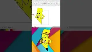 Create a cartoon pencil in CorelDraw | Magic of Corel | Corel's Magic make a funny cartoon pencil