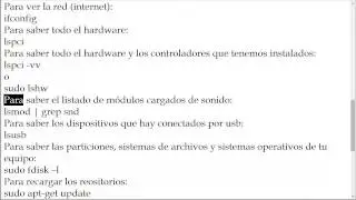 Comandos específicos para la terminal de Ubuntu