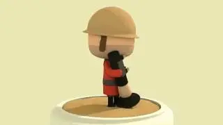 TeamFortress 2 Mini Soldier Character 3D Model