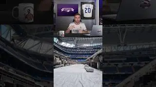 💥 SPECTACULAR | The first retractable grass trays at the Santiago Bernabéu are in storage.
