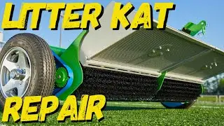 REPAIRING A LITTER KAT ASTROTURF GROOMING MACHINE / 100% ABUSE!!