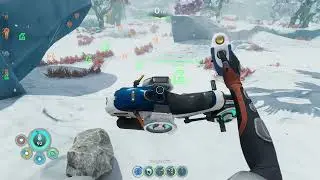 Subnautica Below Zero - Snowfox engolido pelo chão
