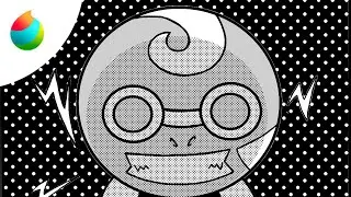 Medibang Paint Pro  How I add screen tones for my comic #medibangpaint #blender