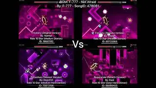 Geometry Dash = Freshery (O) Vs Freshery (R) Vs Refreshery Vs Regenerate (Comparison) (More)