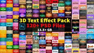 120+ Photoshop Text Effect Mega Pack Download In PSD Files |Sheri Sk|
