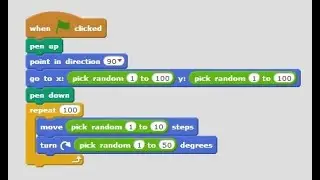 Utiliser la fonction aléatoire sur Scratch.