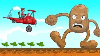 Mission Impossible? Potato Man vs Air Car - Hill Climb Racing