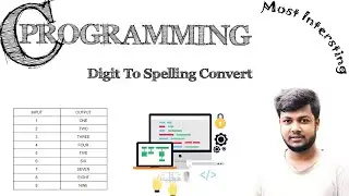 C Program Convert Number Into word || Digits To Spelling || CodeWithJoy