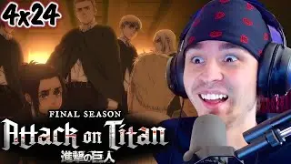 Scouts Assemble 👊 | Attack On Titan 4x24 FIRST TIME REACTION!!!