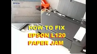 How to fix Epson L120 paper jam