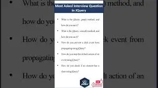 Top 5 Most Asked JQuery Interview Questions 