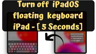 How to Turn off Floating keyboard iPad Pro 2024: iPad Stuck on Small Keyboard, Get Basic Keyboard