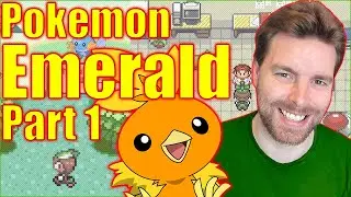 Pokemon Emerald - Walkthrough Part 1 - GBA Gameplay / Blind Playthrough - Torchic, My Love!