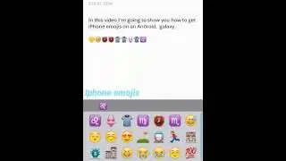 HOW TO GET IPHONE EMOJIS ON GALAXY, ANDROID- NO ROOT
