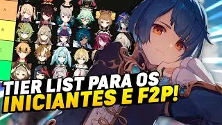 TIER LIST DOS MELHORES PERSONAGENS  4⭐ PARA INICIANTES/JOGADORES F2P - GENSHIN IMPACT