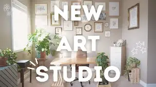 setting up my new art studio ✿ a much needed catch up + small business projects | vlog