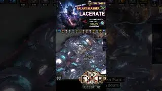 【1 Div Exile | Ep.2】The Galaxy SLASHER | LACERATE of Butchering build! (Cold-Converted) Slayer 3.25