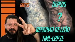 TATTOO LEÃO NA MÃO - TIME-LAPSE