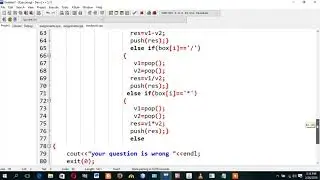 Postfix calculator using c++