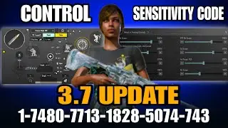 BGMI 3.7 UPDATE SENSITIVITY CODE | BEST SENSITIVITY SETTING | BGMI ZERO RECOIL SENSITIVITY 🎮✅