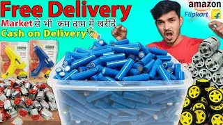 Free Delivery - Lithium Battery | DC Motor | Project kit & Electronic Parts Big Unboxing