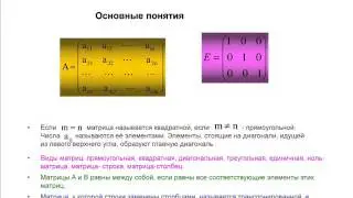 Слайды PPT. Линейная алгебра: Определитель, матрица, системы линейных уравнений