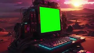 AI COMPUTER GREEN SCREEN