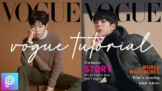 Fake Vogue Cover Picsart Tutorial 2020 | How to create Vogue Cover 2020 (tiktok trend)