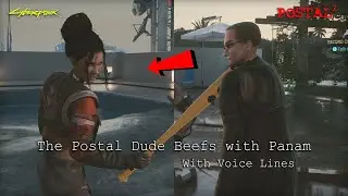 Panam Hates The Postal Dude (With Voice Lines) - Cyberpunk 2077 - Model Swaps