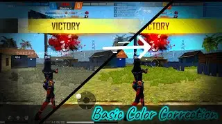 Basic color correction tutorial in hindi | freefire color gradation | simple way to highlight color