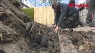 Elephant Hout beton schutting plaatsen door Rob Verlinden