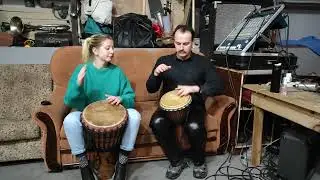 Percussion bars and African djembe grooves