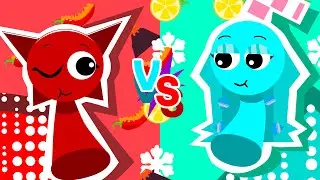 Incredibox Sprunki Intro BUT Mroona VS Aqua OC