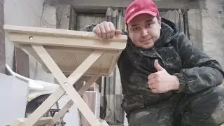 How to make a folding table with your own hands from wood 