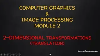 2D-TRANSFORMATION -Translation