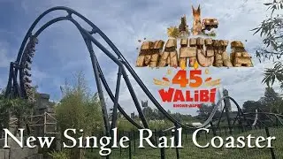 Mahuka amazing new single Rail Coaster Walibi Rhône Alpes 2024 offride onride POV