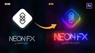 Convert Logo to NEON SIGN - After Effects Tutorial - (EASY METHOD)