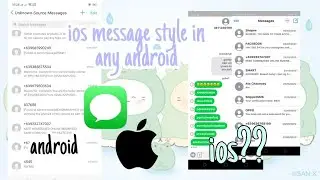 Get IOS message style in any android |vanilla rpw