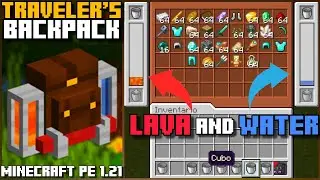 🎒TRAVELER'S BACKPACK ADDON for BEDROCK | MINECRAFT PE +1.21 #addons