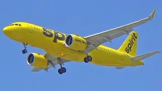SPIRIT ACTION AT EWR | Airbus A320 NEO + A321 Landings at Newark Airport (HD Plane Spotting)