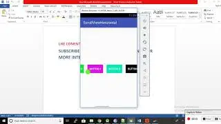 android horizontal scrollview tutortial with example