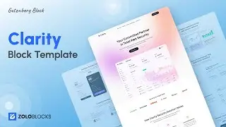 Meet Clarity Block Template  | ZoloBlocks
