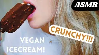 ASMR CRUNCHY VEGAN ICECREAM 먹방 비건 아이스크림