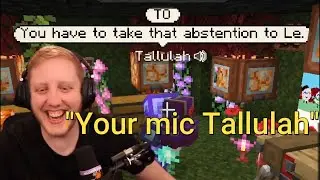 Tallulah accidently opens her mic on Philza's stream infront of 10,000 People On QSMP minecraft