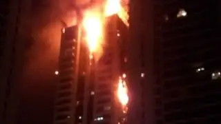 В Дубае горит небоскреб The Address Hotel Dubai NEW