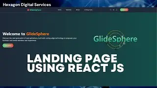 Landing Page with animations using React JS
