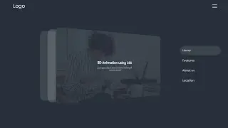 3D Navigation Menu Animation using HTML, CSS & Javascript | 2022