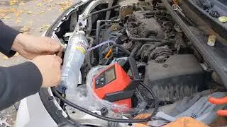 Чистка дроссельной заслонки и датчика ДМРВ на Toyota Verso.