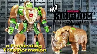 Transformers RW-01 Rhino Warrior  || Oversized Kingdom Rhinox