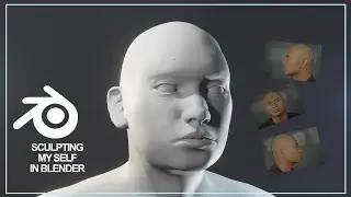 Sculpting my self in blender 3D